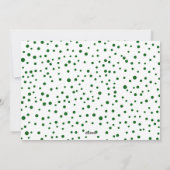 グリーンジョイとクリスマスの花輪の写真 シーズンカード (裏面)