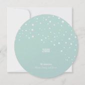 グリーンジョイクリスマスホリデーフォトカード 招待状 (裏面)