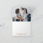 グリーンジョイホリデー葉ズテキサス州シェイプフォト シーズンカード (内部)