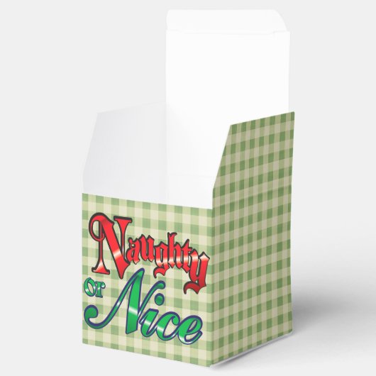 グリーンジンガムいけなまたは素敵なクリスマス フェイバーボックス (オープン)