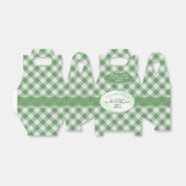 グリーンジンガムのチェックのパターン フェイバーボックス (折り畳みなし)