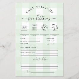 グリーンジンガムベビー予測ゲーム