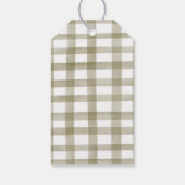 グリーンジンガ間抜けムガチョウ誕生日メッセージカード ギフトタグ (裏面)