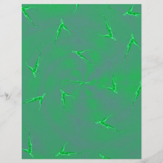 グリーンジンセン マン バルク スクラップブック ペーパー ページ (正面)