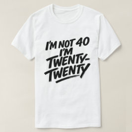 グリーンジーなアスリート風40歳の誕生日デザイン Tシャツ
