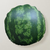 グリーンスイカ果実又は野菜円枕 ラウンドクッション (裏面)