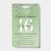 グリーンスウィート16誕生日VIP バッジ (裏面)