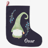 グリーンスウェモダンーデン格言クリスマスストッキング ラージクリスマスストッキング (正面)