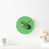 グリーンスカッシュ（冬瓜） ラウンド壁時計 (ホーム)