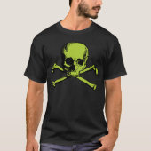 グリーンスカルとクロスボーン Tシャツ (正面)