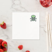 グリーンスカルカクテル紙ナプキンコーナー スタンダードカクテルナプキン (インサイチュ)