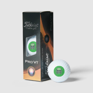 グリーンスカルグリーンタイトリスト2023 Proゴルフボール3pk ゴルフボール