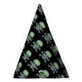 グリーンスカルブラックパーティー帽子 パーティーハット (右)