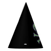 グリーンスカルブラックパーティー帽子 パーティーハット (左)