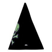 グリーンスカルブラックパーティー帽子 パーティーハット (右)