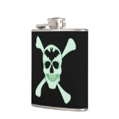 グリーンスカル及びクロスボーンフラスコ フラスク (左)