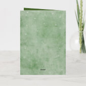 グリーンスカーフを着たホッキョクグマのパーソナライズされた写真 シーズンカード (裏面)