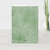 グリーンスカーフを着たホッキョクグマのメリークリスマス シーズンカード (裏面)