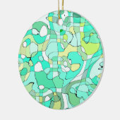 グリーンスクイグルス磁器オーナメント セラミックオーナメント (左)