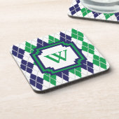 グリーンスクエアアーガイルコースター コースター (左側)