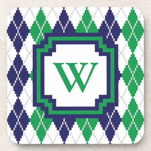 グリーンスクエアアーガイルコースター コースター (正面)