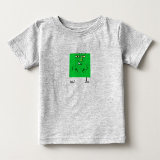 グリーンスクエアガイ ベビーTシャツ (正面)