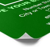 グリーンスクエアポスターのビジネス情報 ポスター (角)