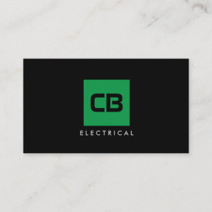 グリーンスクエアモノグラム建築、電気 名刺