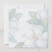 グリーンスクエア ウォーターカラー ボタニカル ウェディング 招待状 (裏面)