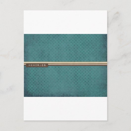 グリーンスクラップブックメモリ ポストカード (正面)