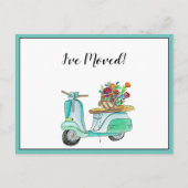 グリーンスクーターのベサを動かした 案内ポストカード (正面)