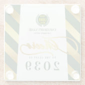 グリーンスクールカレッジ大学卒業式 ガラスコースター (裏面)