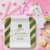 グリーンスクールカレッジ大学卒業式 ペーパープレート (パーティー)