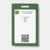 グリーンスクールカレッジ大学学生先生 バッジ (裏面)