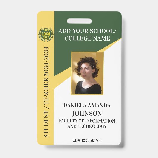 グリーンスクールカレッジ大学学生先生 バッジ (表面)