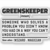 グリーンスケーパー名詞ゴルフコースの保守クール業務 シール (正面)