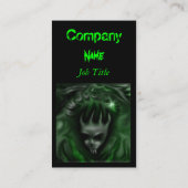 グリーンスケールアクセント付きデーモンヘッド、名刺 名刺 (裏面)