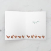 グリーンスタイリッシュガーデニングガーデンハッピーバースデー カード (内部)