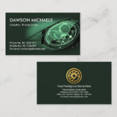 グリーンスタイリッシュスポーツカーオートドライバーの詳細 名刺 (正面/裏面)