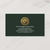 グリーンスタイリッシュスポーツカーオートドライバーの詳細 名刺 (裏面)