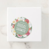 グリーンスタイリッシュフローラボホブライダルシャワー フェイバータグ (インサイチュ)