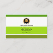 グリーンスタイリッシュプロフェッショナルモダンタクシー 名刺 (裏面)