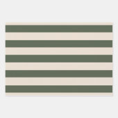 グリーンスタイリッシュベージュハッピーホリデーズラッピング紙 ラッピングペーパーシート (正面2)