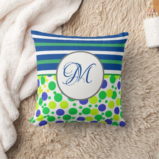 グリーンスタイリッシュモノグラムクリスマス装飾用クッション クッション (ブランケット)