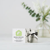 グリーンスタイルハウスロゴ | 鍵 名刺 (スタンド正面)