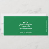 グリーンスタジアムチケット野球誕生日 招待状 (裏面)