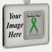 グリーンスタンダードリボンTmpl (H-I)by Kenneth Yoncich シルバープレートフレームオーナメント (右)