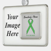 グリーンスタンダードリボンTmpl (H-I)by Kenneth Yoncich シルバープレートフレームオーナメント (左)