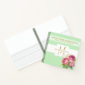 グリーンスタンプ・ガーデナーズ・ジャーナル ピンク・ゴールド・ローズ ノートブック (内部)