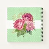 グリーンスタンプ・ガーデナーズ・ジャーナル ピンク・ゴールド・ローズ ノートブック (裏面)